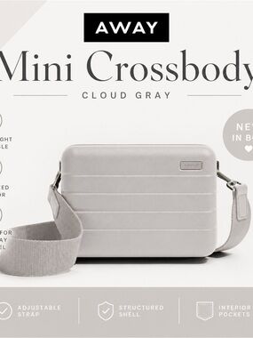 Away Mini Crossbody Bag — Cloud Gray